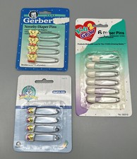Vintage Lot Of Baby Diaper Pins GERBER Bears Looney tunes Sealed NOS