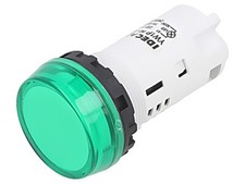 YW1P-1BUQM3G Kontrolll&auml;mpchen 22mm YW -20-55&deg;C Bel: LED &Oslash;22,5mm IP65 gr&uuml;n IDEC