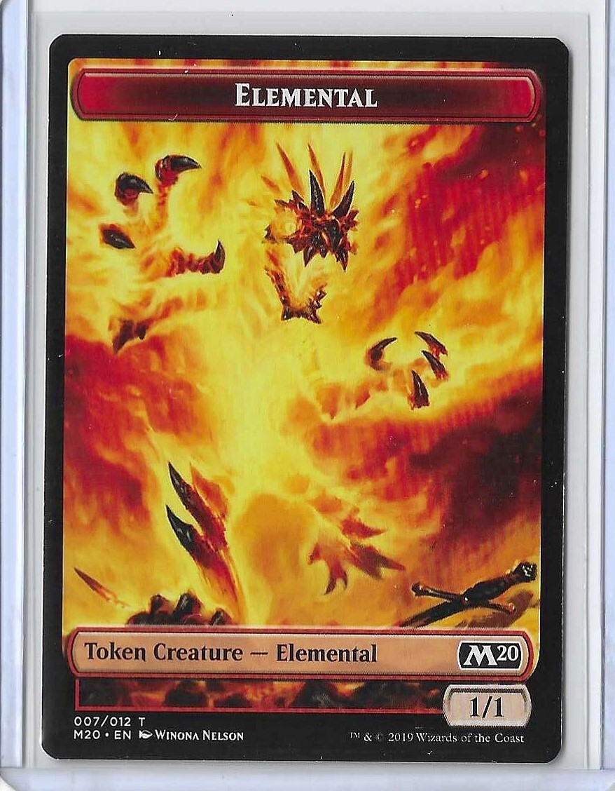 MTG Elemental Core Set 2020 (M20) Token Magic Card #007/012 Unplayed