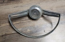 1965 Ford Fairlane 500 Chrome Steering Wheel Horn Ring Button Oem Fomoco