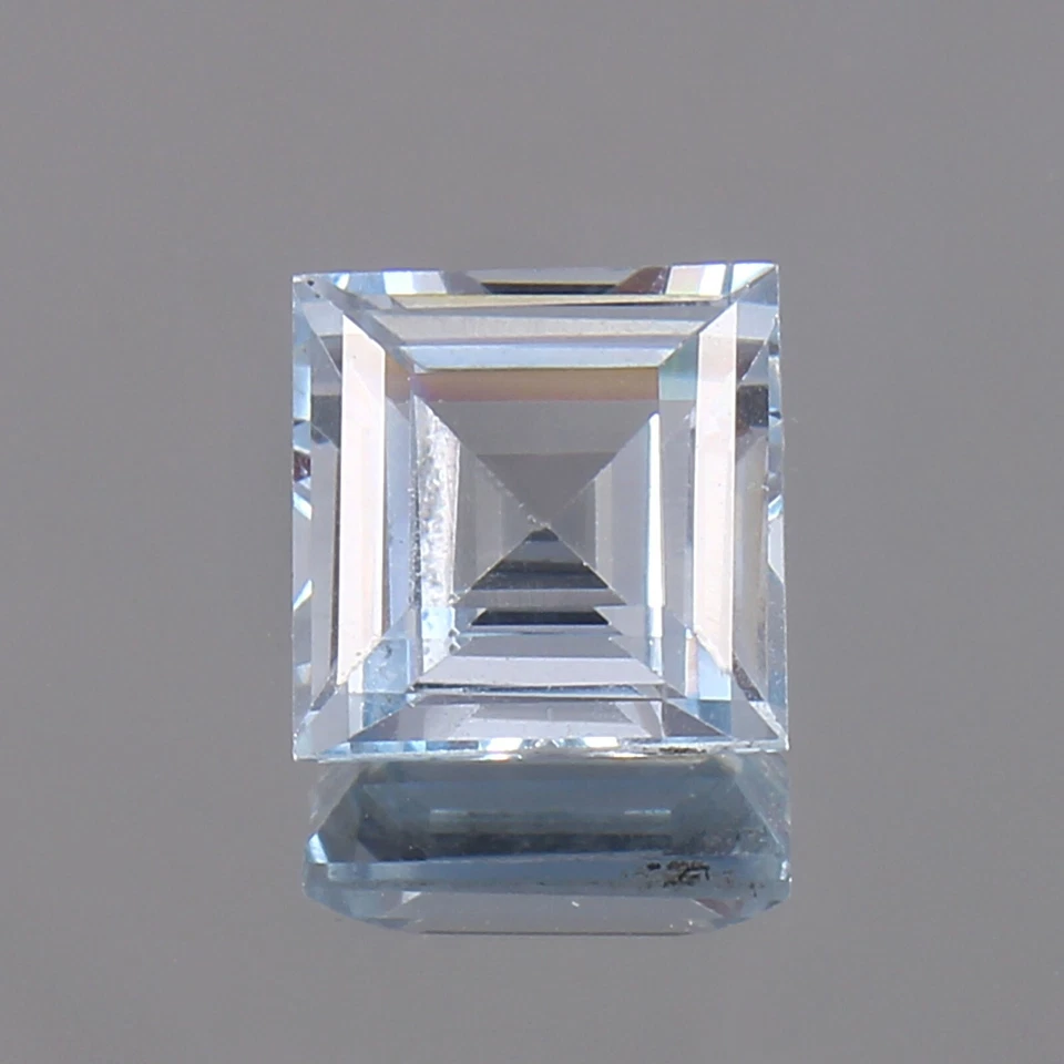 AAA Natural Brasil Azul Cielo Aguamarina 8x8 mm mm Piedra Preciosa Corte Cuadrado Suelta Foto 2 de 4