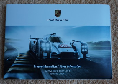 Porsche car range Pressemappe / Presskit _Genf / Geneva 2014