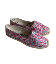 Sam Edelman Floral Printed Espadrilles Fabric upper/Lining Size 8.5M