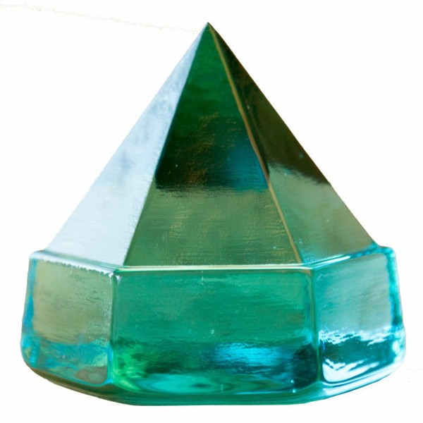 Deck Prism Blue 3.25 Inch Replica Sailing Ship Charles W. Mystic