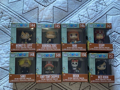 Funko Minis One Piece Lot 3" Anime Vinyl Action Figures With Display New Luffy