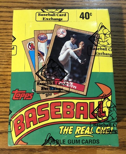 1987 Topps Baseball Wachsbox BBCE Authentic FASC aus einer versiegelten Hülle