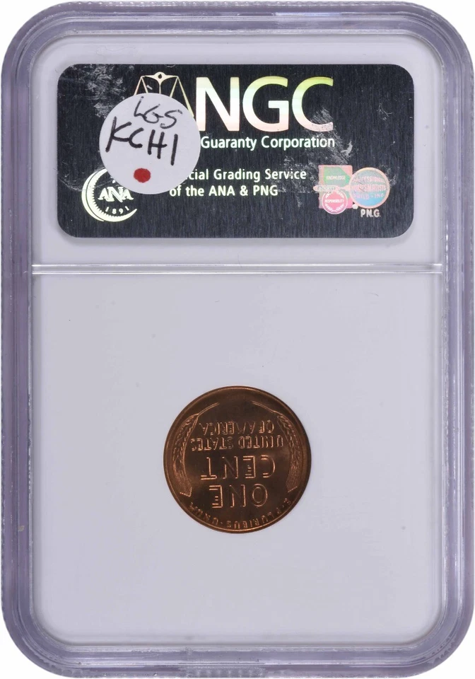 1941-S Lincoln Cent Large S MS67RD NGC - Image 2 of 2