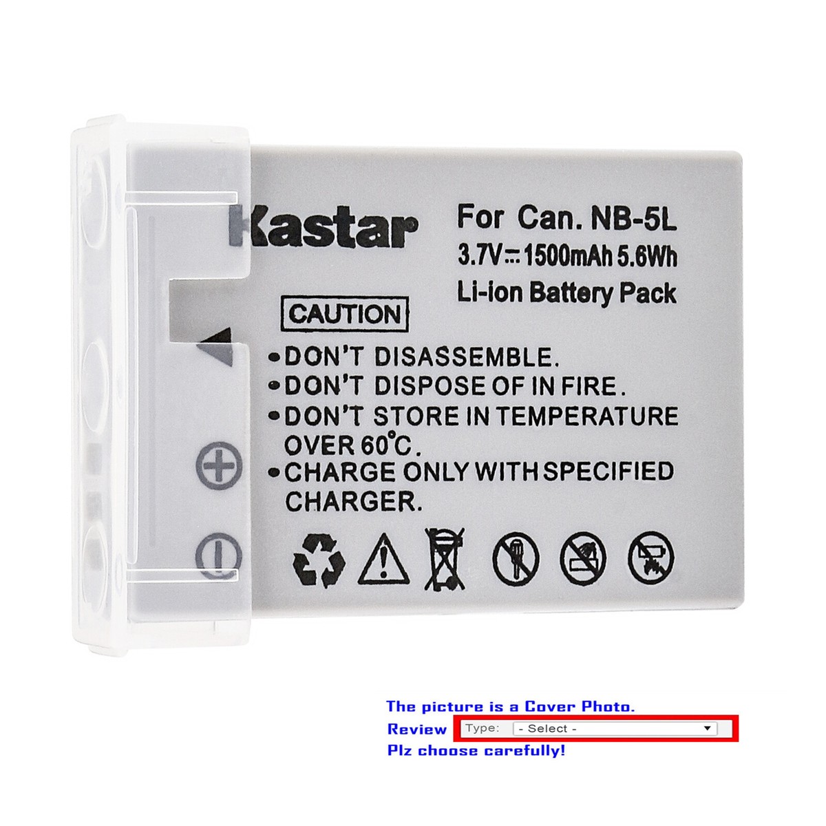 Kastar Battery Replacement for Canon NB-5L NB-5LH Canon PowerShot SX220 IS