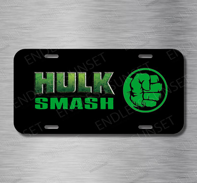 The Hulk Muscle Super Hero Hulk Smash Car License Plate Front Auto Tag Plate