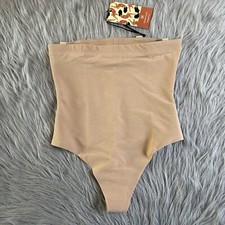 HoneyLove SuperPower Thong Womens Size Medium Sand Shapewear Seamless Sculpting