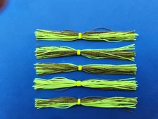 5 silicone Skirt CHART/GREEN PUMPKIN #5-9362 Lure Spinnerbait Buzz Tackle