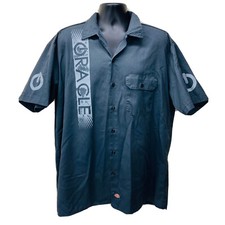 Dickies XL ORACLE Company Lighting Technology Button-Up Work Employee Shirt VG