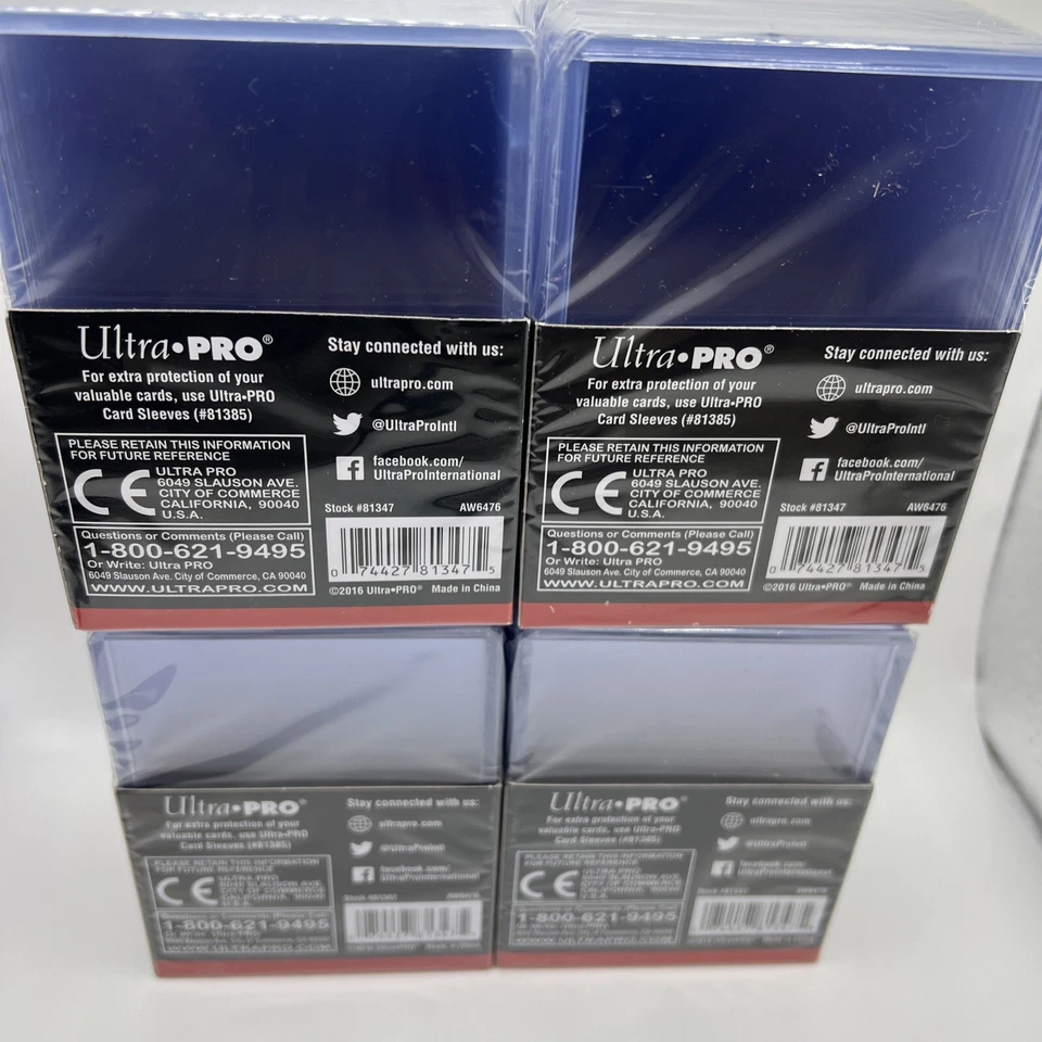 Ultra Pro 3X4 Super Thick 75pt Toploaders 4 Packs of 25 for up to 75pt Cards - Image 2 of 3