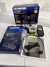 Olympus AS-2300 PC Transcription Kit Foot Switch RS27 + Digtal Voice Rec DS-30