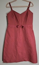 Gap Stretch Strappy Mini Dress Lightweight Preppy, Size 10 Reddish Pink Washable