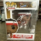 Allen Iverson Hand Signed Encapsulated Basketball Funko Pop 76ers Beckett Auth.