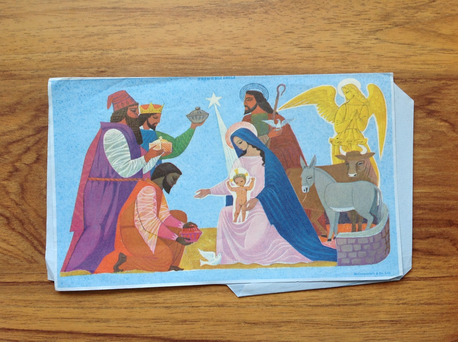 GB Air Mail Air Letter Nativity  .  Free UK Postage