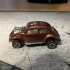 Hot Wheels Custom Volkswagen Redline Wheels 1968 Brown Car