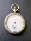 Antique 1911 Elgin Grade 317 Pocket Watch Parts Silverode Case 18s 15j