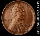 1920 Lincoln Wheat Cent - Scarce  Extra Fine+  Better Date  No Reserve  #L4472