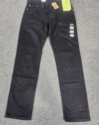 Men's Levi's 502 Slim Taper Jeans 30x31 Black Slight Stretch Denim Cotton Pocket