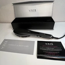 SOLEIL Styling Comb Heat Brush Straightener 450ºF L40HBS-B1 NEW Professional