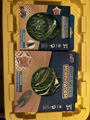 Fuzzy Fidgety Brand Glow in the Dark Morph Worm (2 Pack)