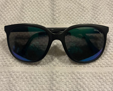 VINTAGE BOLLE  SUNGLASSES 396 BLACK FRAME  GRAY MIRROR SPECTRA ACRYLEX LENSES