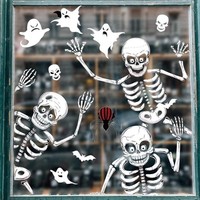 Halloween-Fensteraufkleber 68 StüCk Skelett Geist Dekoration FüR Party