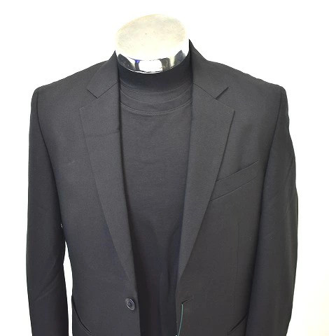 MISTERGENTLEMAN Basic Setup Jacket 2B Wool Black … - image 4