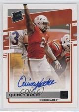 2021 Panini Chronicles Draft Picks Donruss Rated Rookie Quincy Roche Auto 17u0