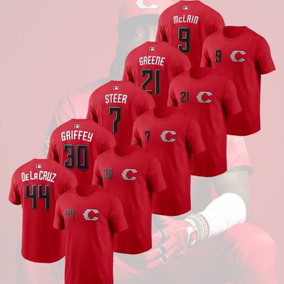 #ad Cincinnati Reds 2026 City Connect Name amp; Numb: McLain Greene Elly De La Cruz.. $30.75
