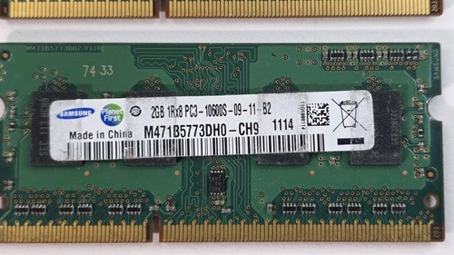Samsung 6GB (2GBx3) 1Rx8 PC3-10600S-09-11-B2 Memory M471B5773DH0-CH9 - Picture 2 of 3