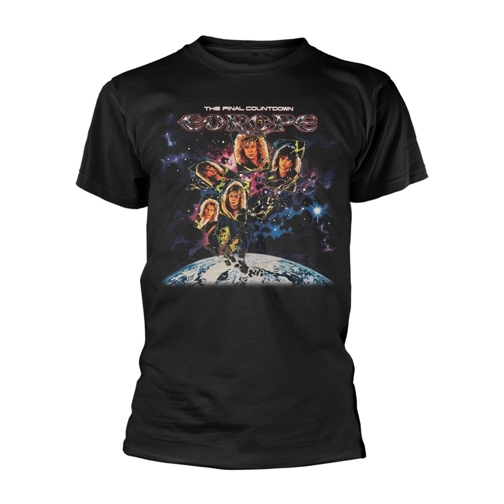 EUROPE - THE FINAL COUNTDOWN (ALBUM) BLACK T-Shirt Small