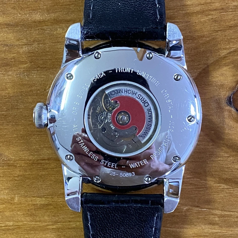 Oris Artelier Complication 7546A Triple Calendar Moon phase Automatic Watch - Image 4 of 4