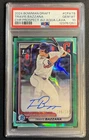 2024 Bowman Draft Chrome Travis Bazzana Aqua Lava Refractor 1st Auto /199 PSA 10