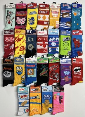 New Style Odd Sox Crazy Funny Novelty Crew Socks Adult Women s Men s Size 6-12