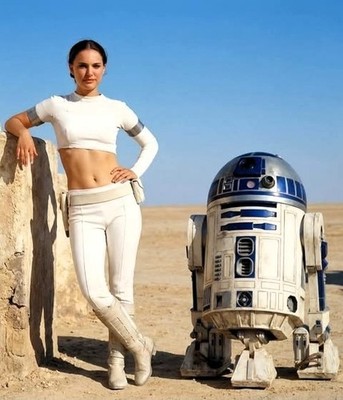 2002 Star Wars Episode II Attack Of The Clones Movie Poster Print Padme & R2-D2