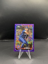 2024 TOPPS CHROME PURPLE SPECKLE JUSTIN STEELE /299 CHICAGO CUBS #258