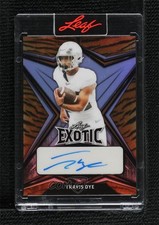 2022 Leaf Exotic Tiger Prismatic /10 Travis Dye #BA-TD1 Auto n0c