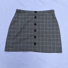 Abercrombie Finch Skirt Plaid Large With Buttons Down The Front