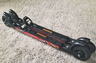 ELPEX F1 PRO Ski Roller Race Roll Ski Skate With Salomon PROFIL BINDINGS Sweden 