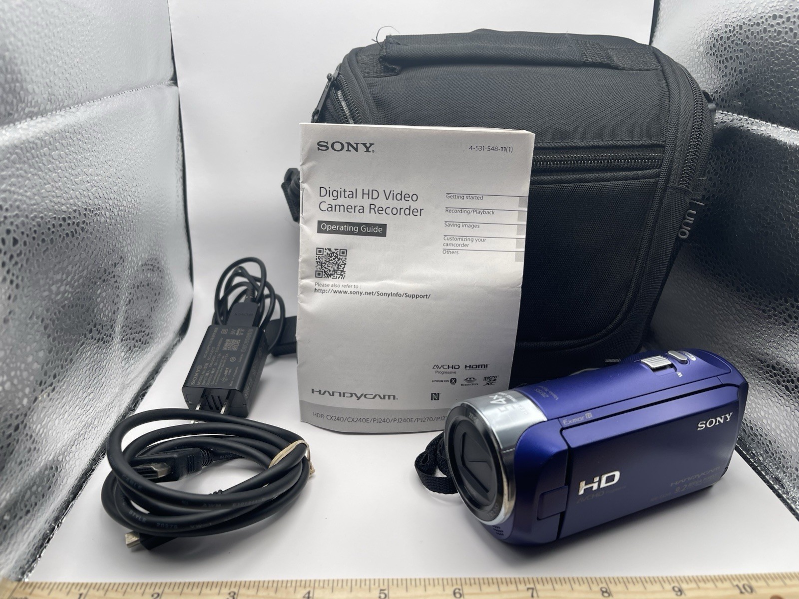Sony HDR-CX240 Handycam Full HD Camcorder with 30x Optical Zoom-image