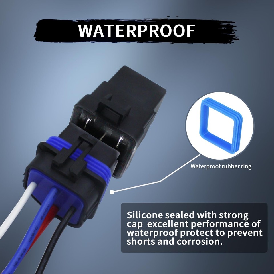 2PCS 4-PIN 40/30 AMP 12 V DC Waterproof Relay Kit Harness 2pcs - 4pin ...