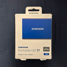 Selling a Samsung Portable SSD T7 1TB in excellent condition.