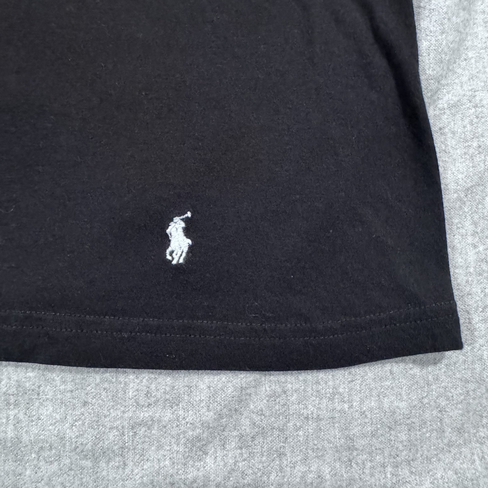 Polo Ralph Lauren camicia uomo 2XL nera vestibilità classica logo pony girocollo maglietta cotone