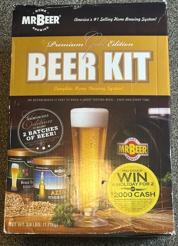 Mr Beer Premium Gold Edition Home Brewing Kit Expired Ingredients Hardware Only