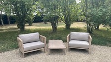 Garden Trading Porthallow Armchair & Coffee Table Set Inc Covers – RRP£2000