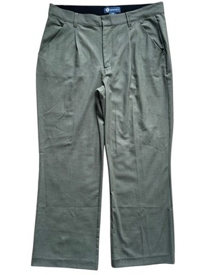 Democracy Womens Dress Pants 12 Green Stretch Ab Solution Slacks Lightweight