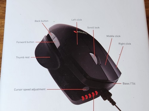 Contour Design Unimouse Linkshänder kabelgebunden NEU Neu im Karton - Bild 5 von 11